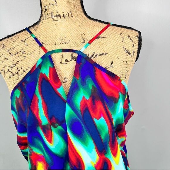 Sz L Bold Elements Gemstone Colors Halter Top NWT $48 MSRP - Picture 6 of 11